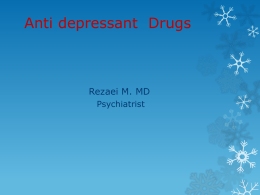 Anti depressant Drugs - Isfahan University of Medical Sciences