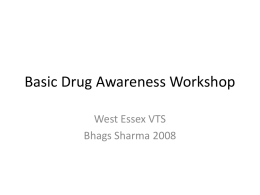 Basic Drug Awareness - My Surgery Website