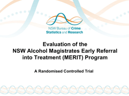 Evaluation of the NSW Alcohol Magistrates Early Referral