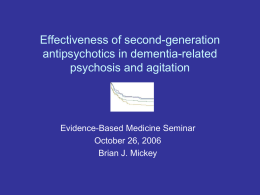 Effectiveness of second-generation antipsychotics in