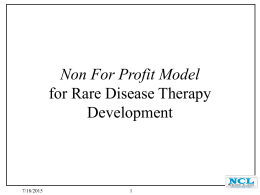 Rare Disease Therapy Development