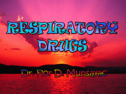 RESPIRATORY DRUGS