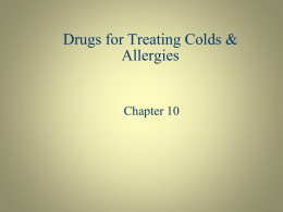 Drugs affecting the respiratory system - Lectures