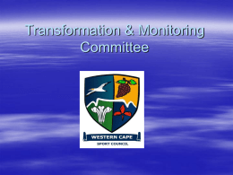 Transformation & Monitoring Committee