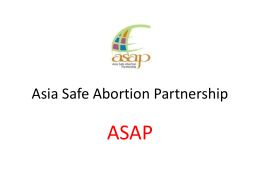 Asia Safe Abortion Partnership (ASAP)