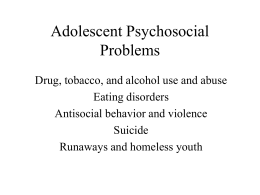 Adolescent Psychosocial Problems