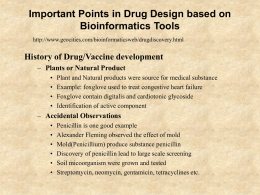 Important Points in Drug Design based on Bioinformatics Tools