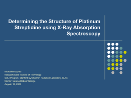 Determining the structure of Platinum Streptadine using X