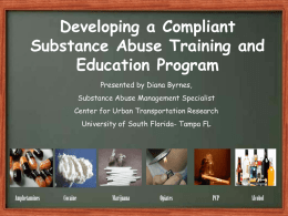 How to Develop a Compliant Drug and Alcohol Education Program