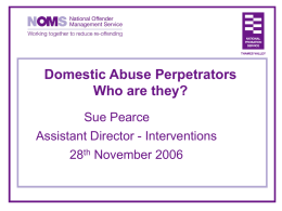 Domestic Abuse Perpetrator Programmes Oxfordshire