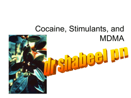 Cocaine, Stimulants, and MDMA