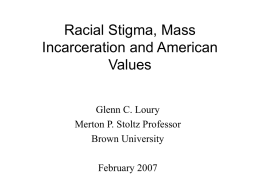 Racial Inequality, Social Policy and Prisons: 1980-2000