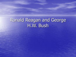 Ronald Reagan and George H.W. Bush