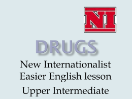 DRUGS - New Internationalist
