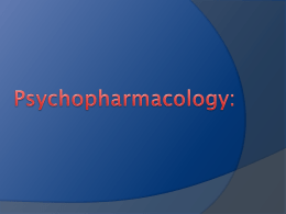 Psychopharmacology: