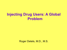 Global Areas of Drug User