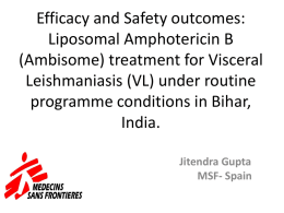 Efficacy and Safety outcomes of Liposomal Amphotericin B