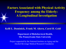 Self-Reported Pain in the Elderly and Relationship to