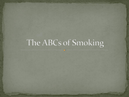 The ABCs of Smoking