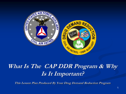 What Is DDR and Why Is It A Part of CAP?