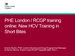 RCGP training certificate on hepatitis C