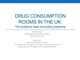 drug consumption rooms in the uk - National Treatment Agency for