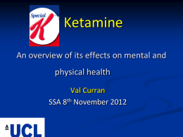 Reviewing the harms of ketamine - Society for the Study of Addiction