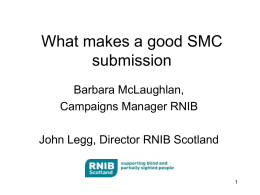 What makes a good SMC submission
