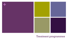 Treatment programmes GMN A2 Psych