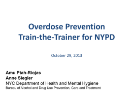Get the SKOOP: Skills and Knowledge on Overdose Prevention