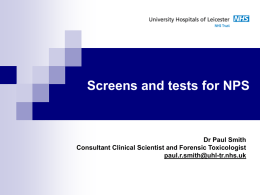 Screens and tests for NPS