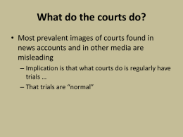 Chapter 6: Media and Courts