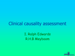 Clinical causality assessment