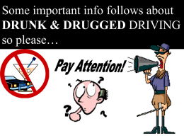 December: Drunk & Drugged Driving Awareness Month Deaths