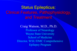 Status Epilepticus - Wayne State University