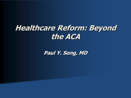 Healthcare Reform – The Real Facts!!