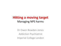 NPS harms - National Treatment Agency for Substance Misuse
