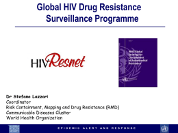 HIV drug resistance surveillance: the need