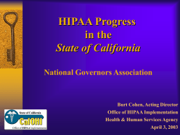 040203HIPAA_COHEN - National Governors Association