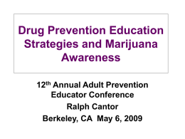 marijuana and drug prevention strategies