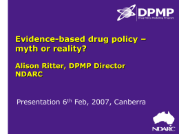 Policy making processes - Families and Friends for Drug Law Reform