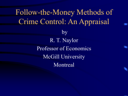 Follow-the-Money Methods of Crime Control: An Appraisal