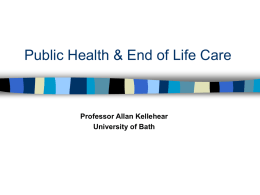 Public Health & End of Life Care