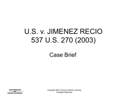U.S. v Jimenez Recio - Delmar