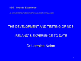 Ireland`s experience - United Nations Office on Drugs and Crime