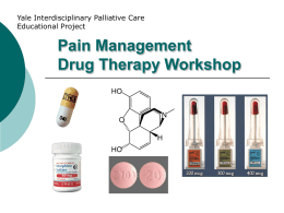 Pain Management Drug Therapy Workshop PowerPoint
