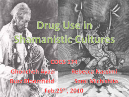 Drugs and Shamanism - UCSD Cognitive Science