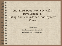 One Size Does Not Fit All: Developing & Using Individualized