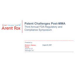 Patent Challenges Post-MMA