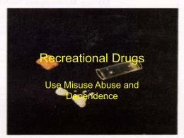 Recreational Drugs - People Server at UNCW